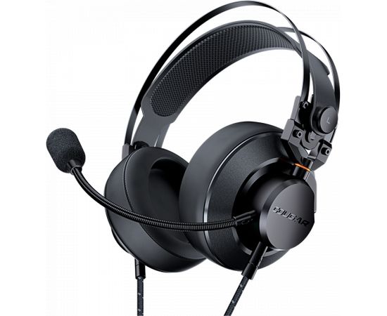 VM410 3H550P53B.0002 Headset VM410 / 53mm Driver/ 9.7mm noise cancelling Mic. / Stereo 3.5mm 4-pole and 3-pole PC adapter/Suspended Headband /Black