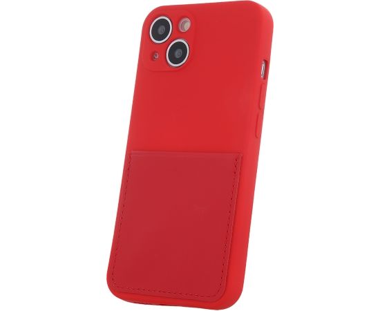 Fusion Card Case silikona aizsargapvalks Apple iPhone 11 sarkans