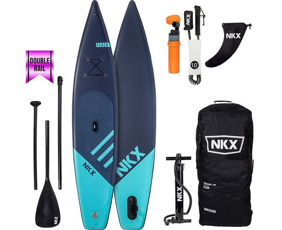 SUP dēlis NKX Flash Black 12'6 Glacier Navy