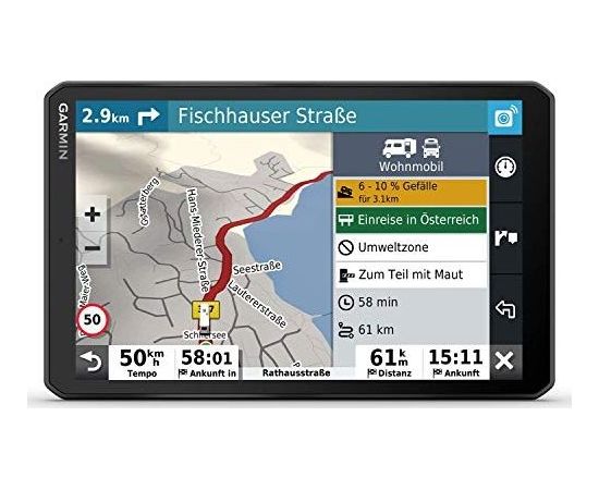 GPS navigācija Garmin Camper 890 MT-D EU - nawigacja z wyznaczaniem tras dla samochodów kempingowych i przyczep