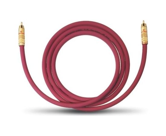 OEHLBACH Art. No. 2054 NF 214 SUB SUBWOOFER RCA PHONO CABLE Bordeaux 2m Art. No. 2054