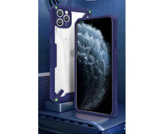 Fusion hybrid protect case silikona aizsargapvalks Apple iPhone 13 Pro zils