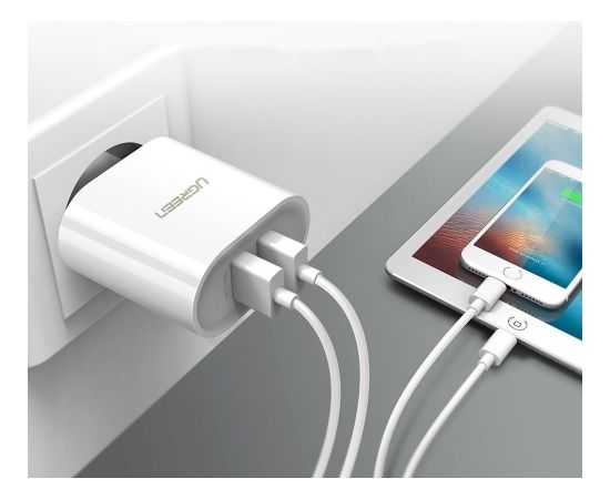Ugreen wall charger 2x USB 3,4 A white (CD104 20384)