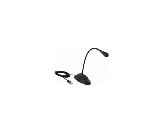 DeLOCK USB gooseneck microphone (black)