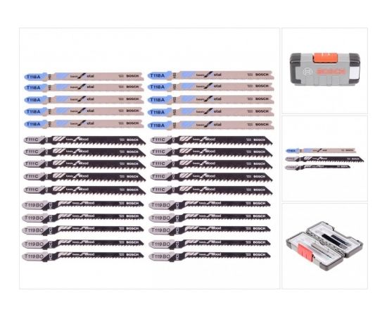 Bosch wood metal jigsaw blade set - 30-pieces - 2607010903