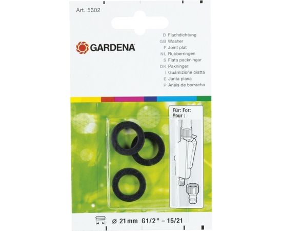 Gardena flat gasket, 3 piecesi (5301)