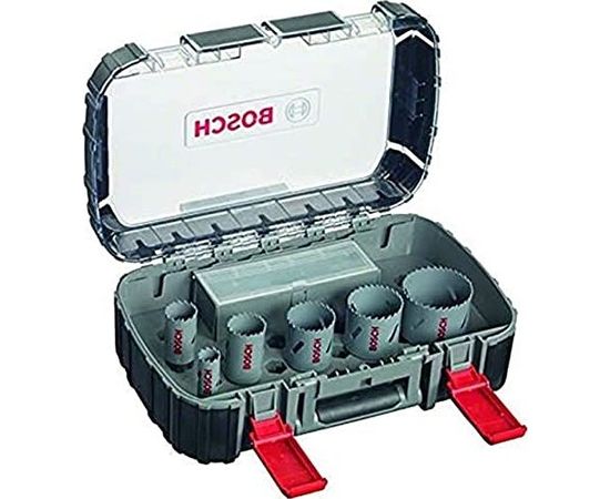 Bosch Hole saw set HSS bimetal electrician, 11 pieces