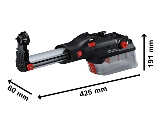 Bosch dust extraction GDE 28 D Professional, attachment (black, for Bosch GBH 18V-28 DC Professional hammer drill)