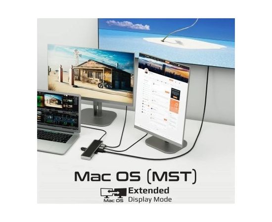 PROMATE Многофункциональный ApexHub-MST 13in1 USB-C Dock Station HDMI / DisplayPort / LAN / PD 100W / SD/TF / USB3.0