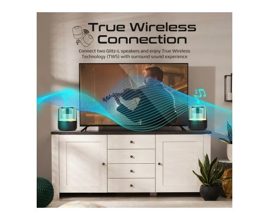 PROMATE Glitz LumiSound® 360° Surround Bluetooth Портативная Колонка