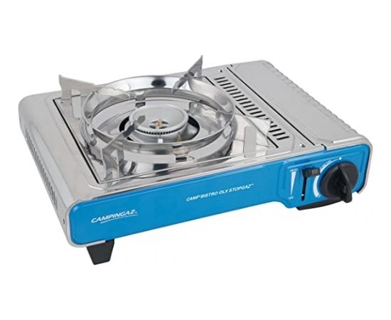 Campingaz gas cooker Camp Bistro DLX Stopgaz (silver/blue, 2.2kW single-flame cooker)