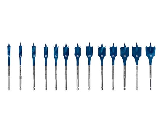 Bosch Expert Self Cut Speed ??flat drill bit set, 13 pieces, ? 10 - 32mm