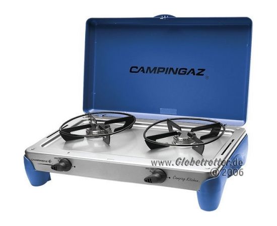 Campingaz Camping Kitchen 2 DE, gas cooker (gray, for refillable gas bottles)