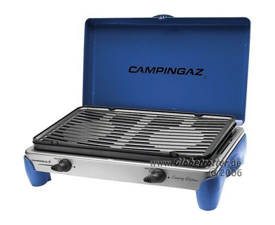 Campingaz Camping Kitchen 2 DE, gas cooker (gray, for refillable gas bottles)