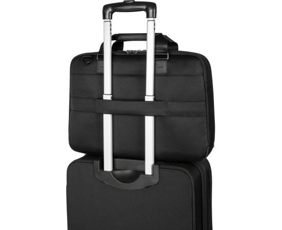 Targus Mobile Elite Topload Fits up to size 15.6-16 ", Briefcase, Black, Shoulder strap