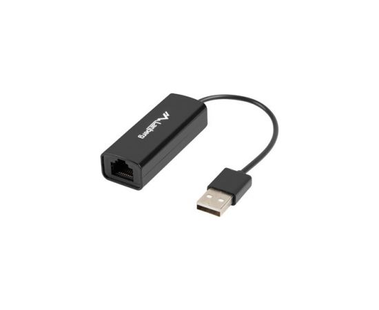 Lanberg NC-0100-01 cable interface/gender adapter USB-A RJ-45 Black