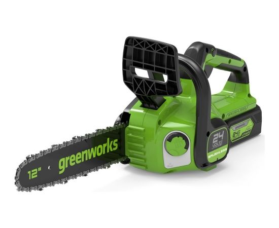 Ķēdes zāģis Greenworks GD24CS30; 24 V; 30 cm sliede (bez akumulatora un lādētāja)