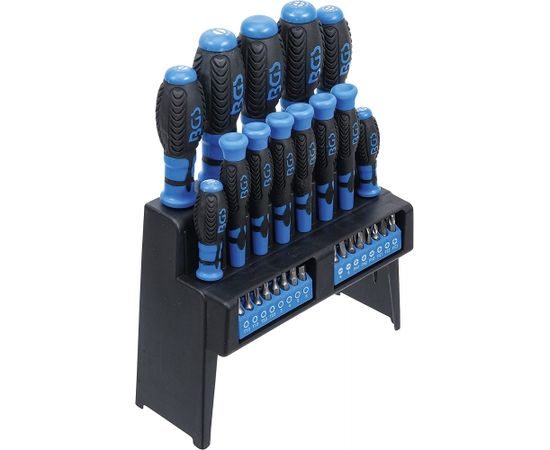 Bgs Technic Screwdriver Set+Bit in a Plastic Stand 29pc