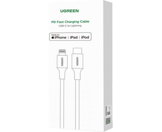 Cable Lightning to USB-C UGREEN 3A US171, 1.5m (white)