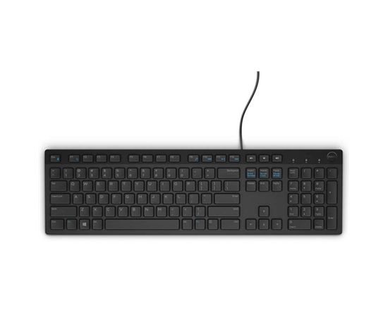 Dell KB216 Standard, Wired, Keyboard layout EN/RU, Black, Russian, Numeric keypad, 503 g