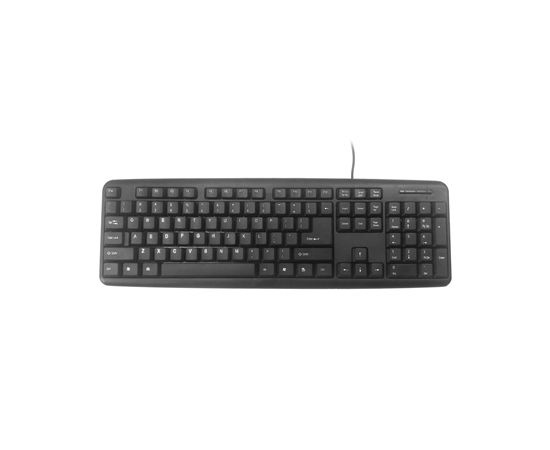 Gembird KB-U-103-RU Standard, Wired, Keyboard layout EN/RU, 1.4 m, Black, 424 g