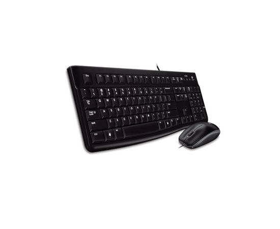 Logitech MK120 Keyboard and Mouse Eng + Rus  Black USB