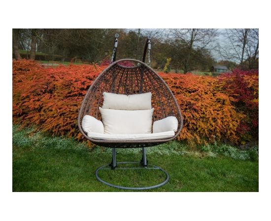 Bello Giardino Divkāršs pakarināms grozs no DOPPIO rotangpalmas Подвесные кресла-качалки