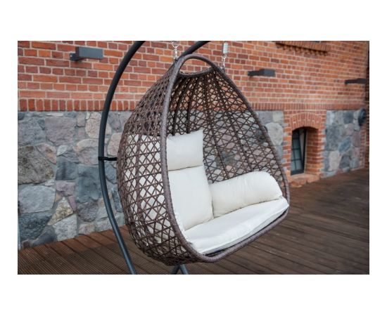 Bello Giardino Divkāršs pakarināms grozs no DOPPIO rotangpalmas Подвесные кресла-качалки