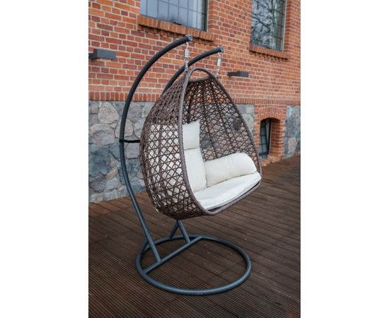 Bello Giardino Divkāršs pakarināms grozs no DOPPIO rotangpalmas Подвесные кресла-качалки