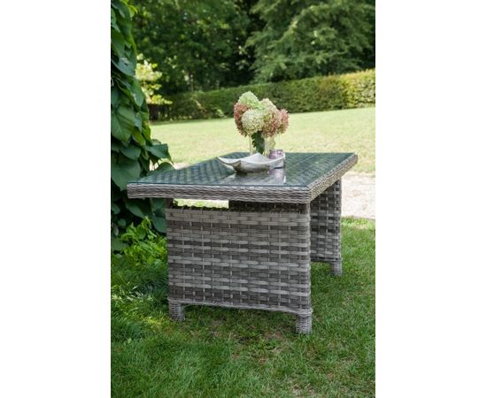 Bello Giardino DIVINO pelēkas rotangpalmas dārza galds
