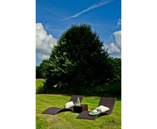 Bello Giardino Dārza sauļošanās komplekts no sintētiskās rotangpalmas Guļamkrēsli un sauļošanās krēsli