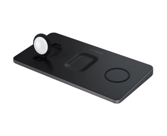 Satechi Trio Wireless Charging Pad Space Gray