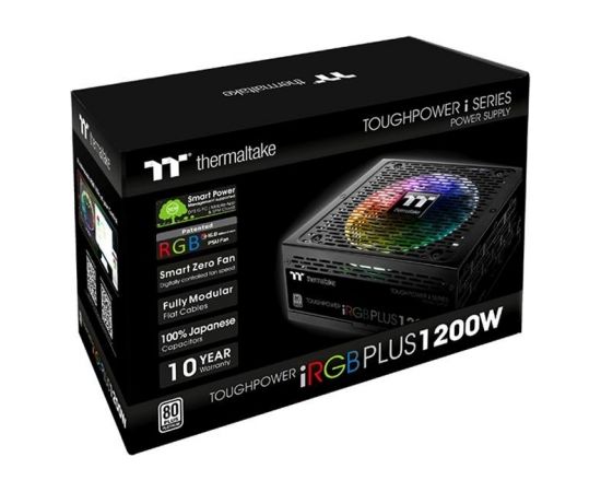 Thermaltake Toughpower iRGB PLUS power supply unit 1200 W 24-pin ATX Black