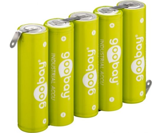 Goobay 5x AA (Mignon) - 2100 mAh, Solder tail (Z),(NiMH), 6 V