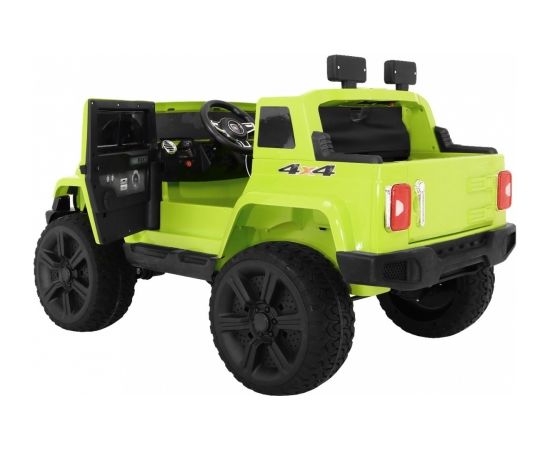 Mighty Jeep 4x4 elektromobilis bērniem, zaļš