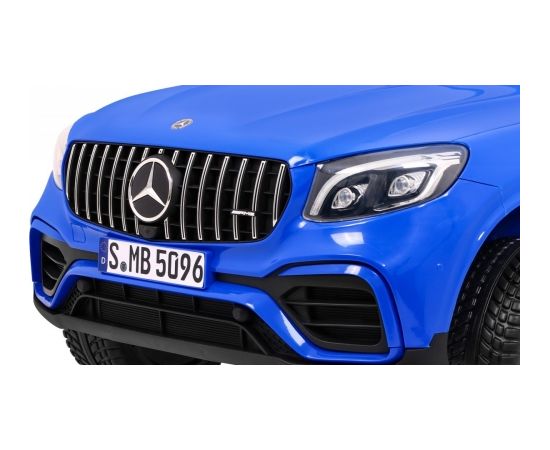 Mercedes GLC 63S elektriskais divvietīgais automobilis, zils