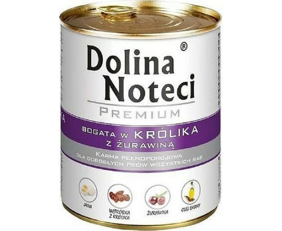 Dolina Noteci Dolina Noteci Premium królik z żurawiną 800g karma dla psów dorosłych uniwersalny