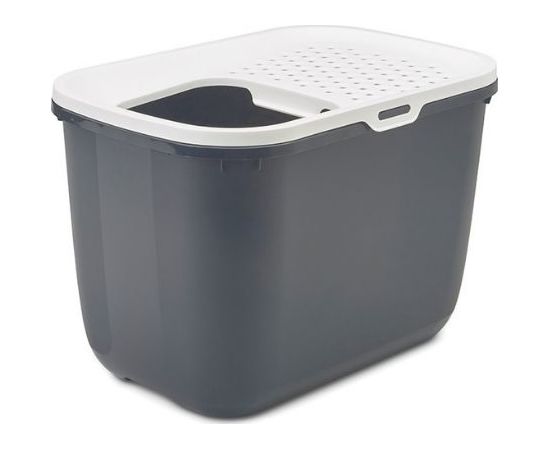 Savic Hop-In Litter Box Grey pakaišu kaste pelēka VAT008882