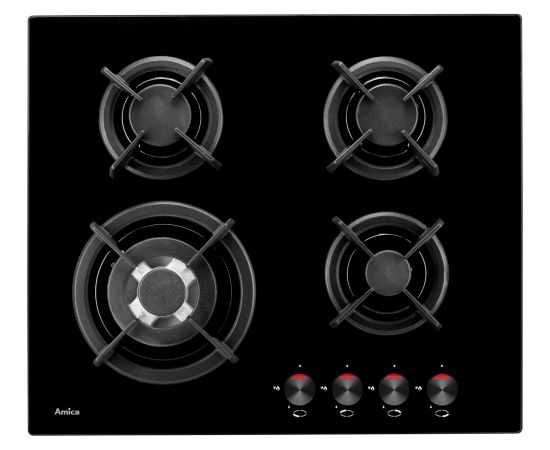 Amica PG6411SR hob Black Built-in Gas 4 zone(s)