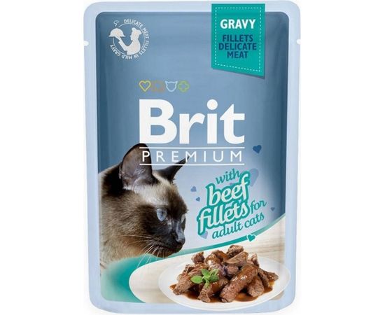 BRIT Premium Gravy Beef - wet cat food - 85g