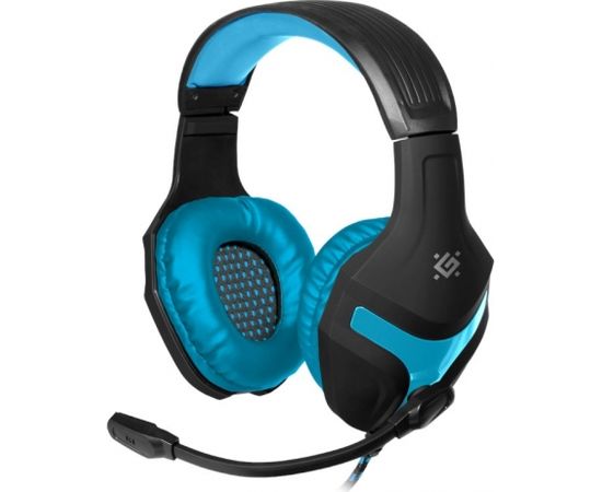 Headphones with microphone DEFENDER SCRAPPER 500 black & blue