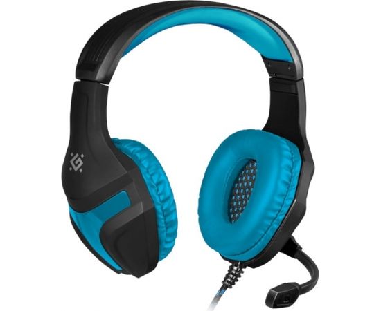 Headphones with microphone DEFENDER SCRAPPER 500 black & blue