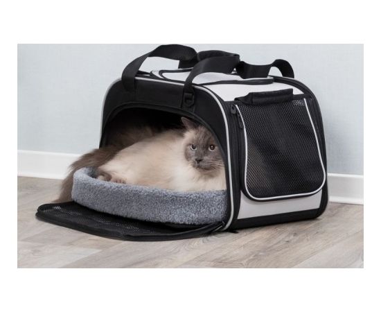 Trixie Valery, torba mieszkalno-transportowa, dla kota, czarno/szara, 29x31x49 cm