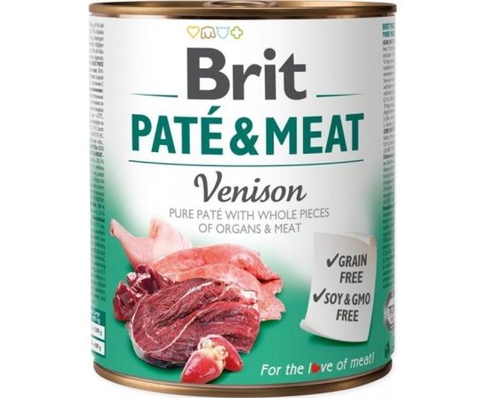 Brit puszka PATE&MEAT VENISON /6 800g