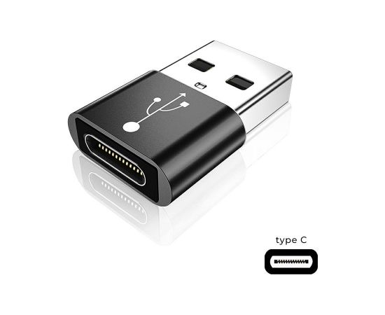 Fusion ADP Universāls OTG Adapteris USB 3.0 uz USB-C 3.1 melns