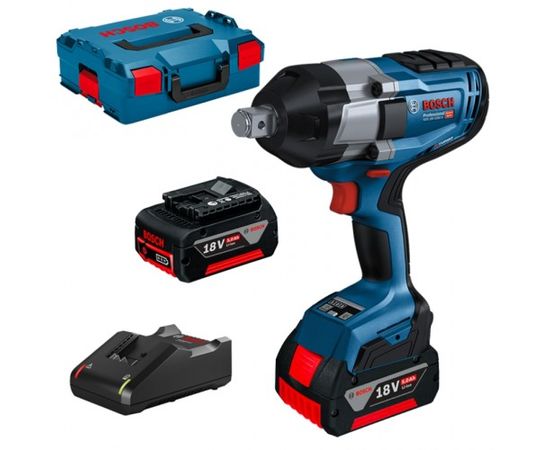 Bosch GDS 18V-1050 H BITURBO; 18 V; 2x5,0 Ah akum. Triecienatslēga