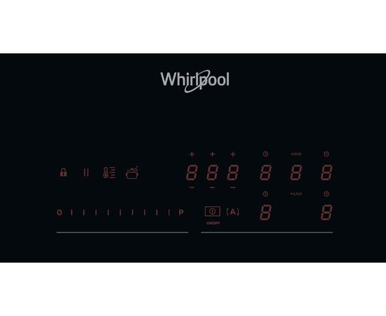 Whirlpool WVH 92 K/1 indukcijas virsma ar nosūcēju 83cm