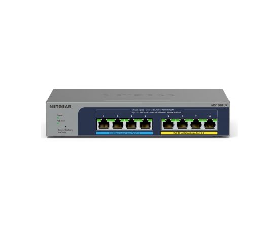 NETGEAR 8-port Ultra60 PoE++ Multi-Gigabit (2.5G) Ethernet Plus Switch Managed L2/L3 2.5G Ethernet (100/1000/2500) Power over Ethernet (PoE) Grey