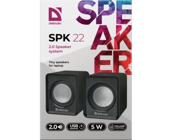 Speakers Defender SPK-22 5W 2.0 USB