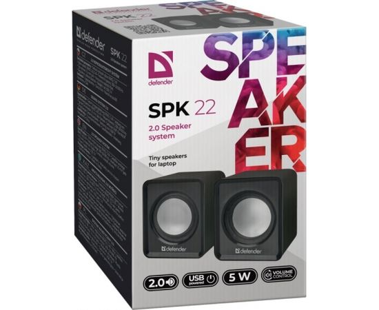 Speakers Defender SPK-22 5W 2.0 USB